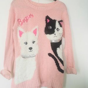 Justice girl’s pink sweater